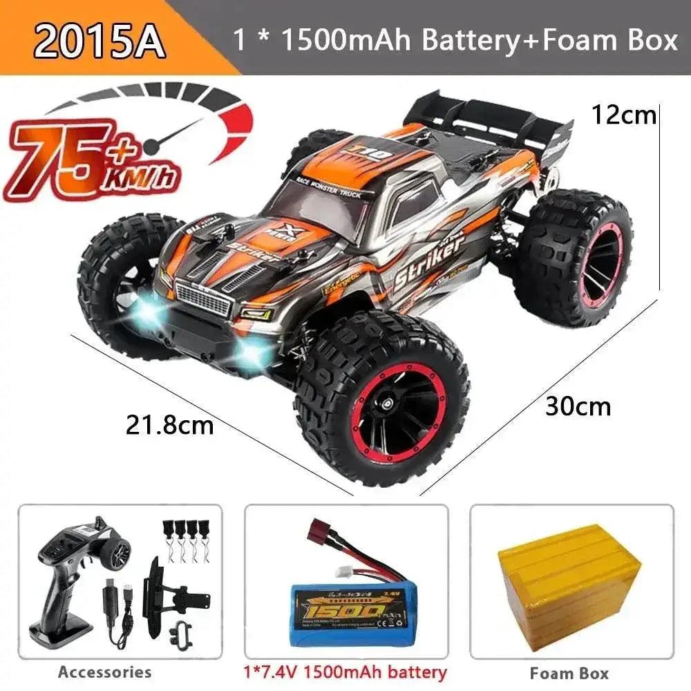  RC High-Speed 1:14 Brushless RC Monster Truck - 75KM/H 4WD Drift -  ToylandEU™