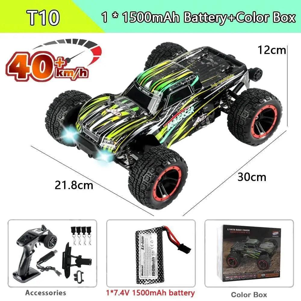  RC High-Speed 1:14 Brushless RC Monster Truck - 75KM/H 4WD Drift -  ToylandEU™