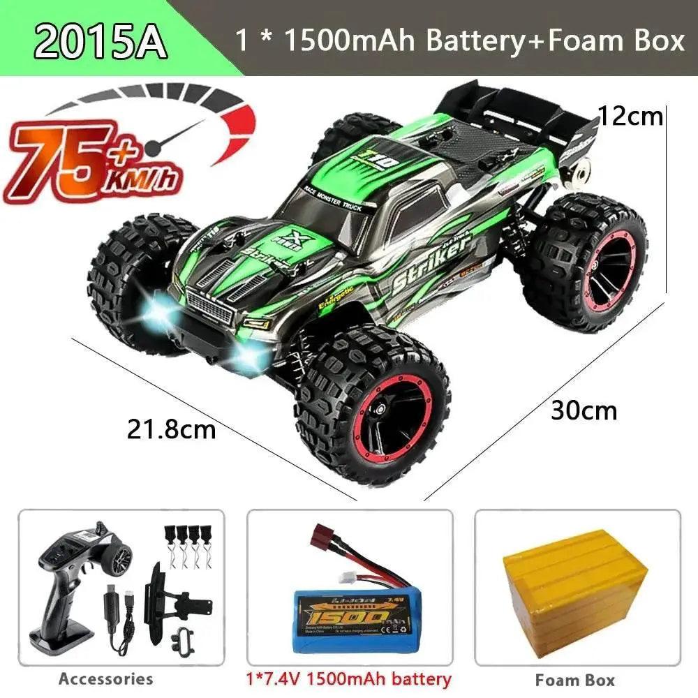  RC High-Speed 1:14 Brushless RC Monster Truck - 75KM/H 4WD Drift -  ToylandEU™