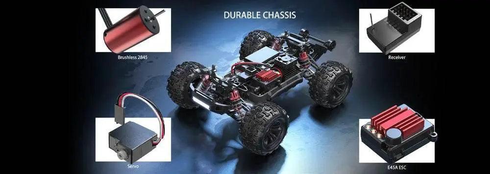  MJX 16208 V2.0 1/16 RC Cars 4WD Off-Road Truck Brushless -  ToylandEU™