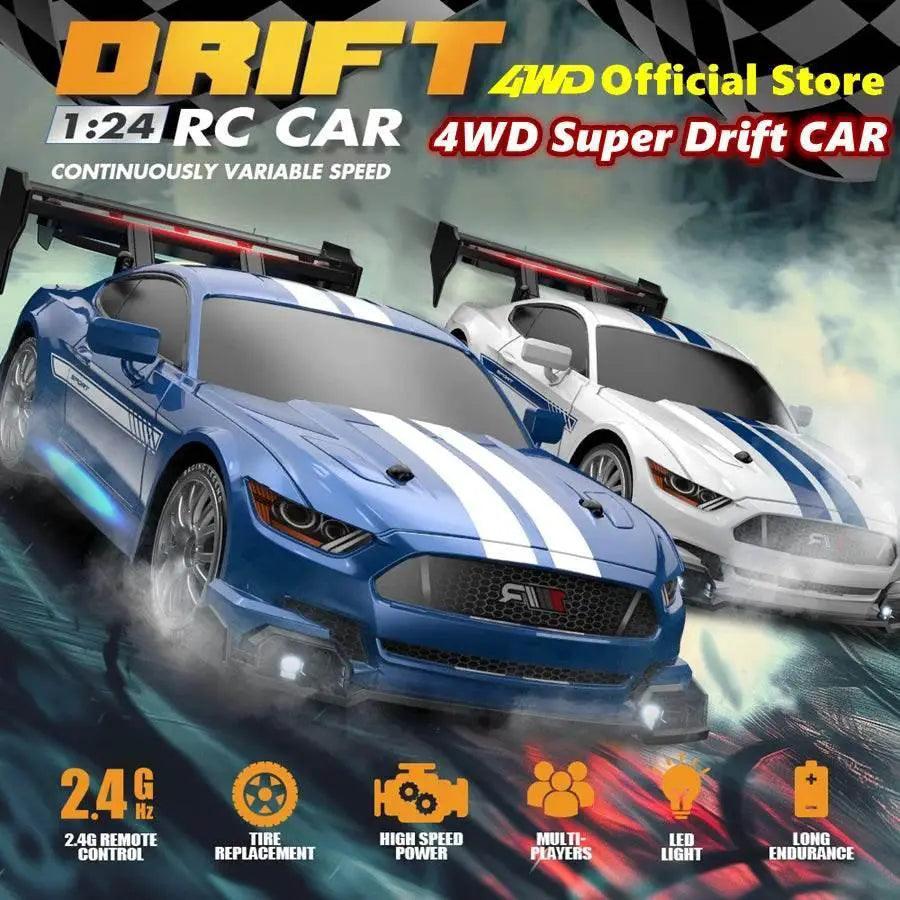  RC 4WD Remote Control Drift Car GTRPRO AE86PRO 1:24 Scale 4x4 Racing Truck - Perfect Gift for Kids and Adults -  ToylandEU™