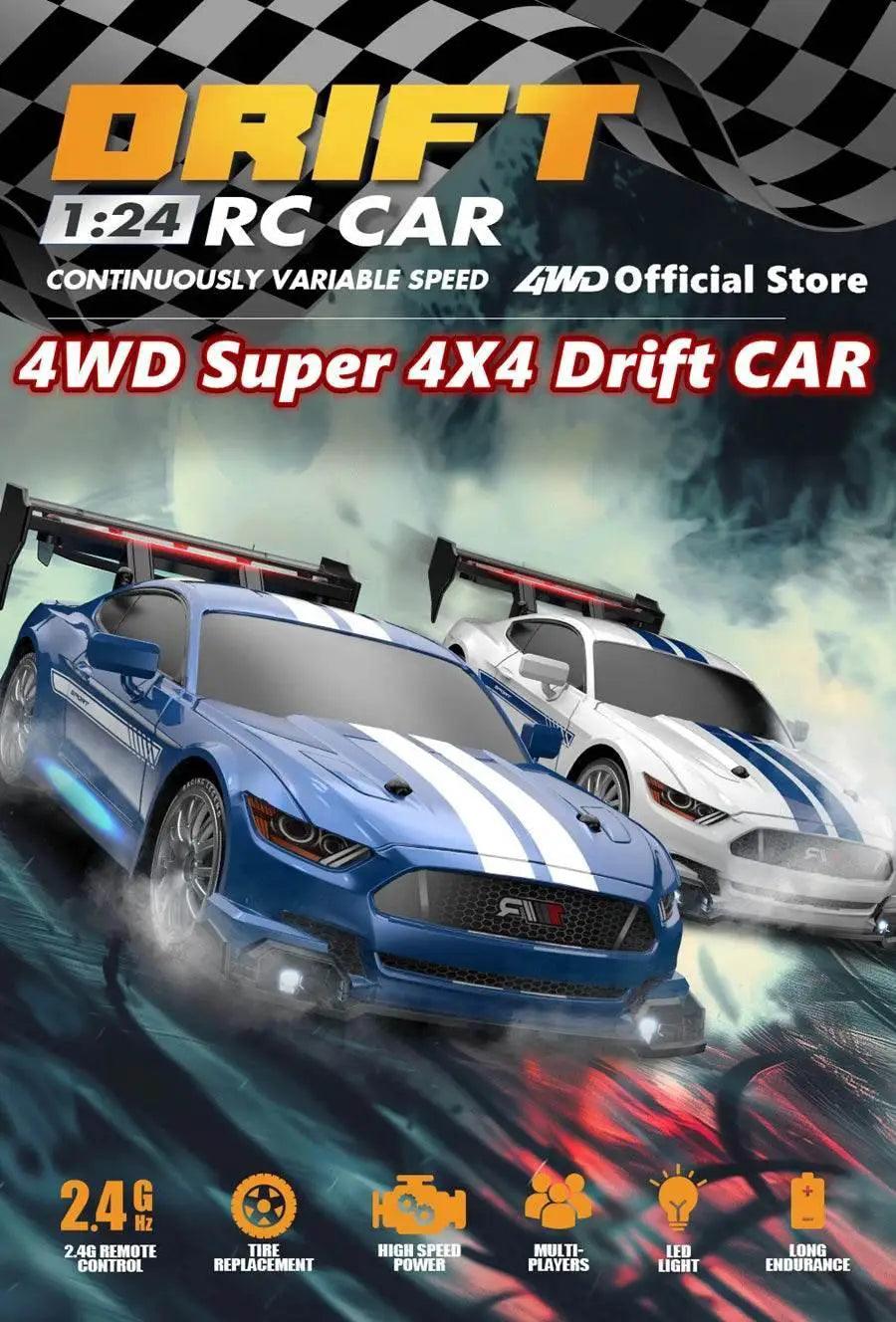  RC 4WD Remote Control Drift Car GTRPRO AE86PRO 1:24 Scale 4x4 Racing Truck - Perfect Gift for Kids and Adults -  ToylandEU™