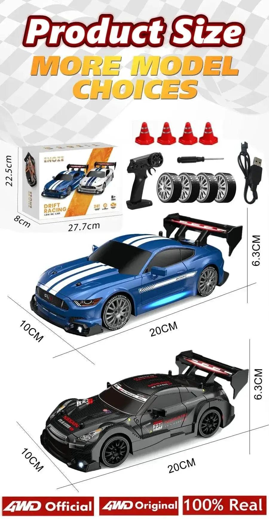  RC 4WD Remote Control Drift Car GTRPRO AE86PRO 1:24 Scale 4x4 Racing Truck - Perfect Gift for Kids and Adults -  ToylandEU™
