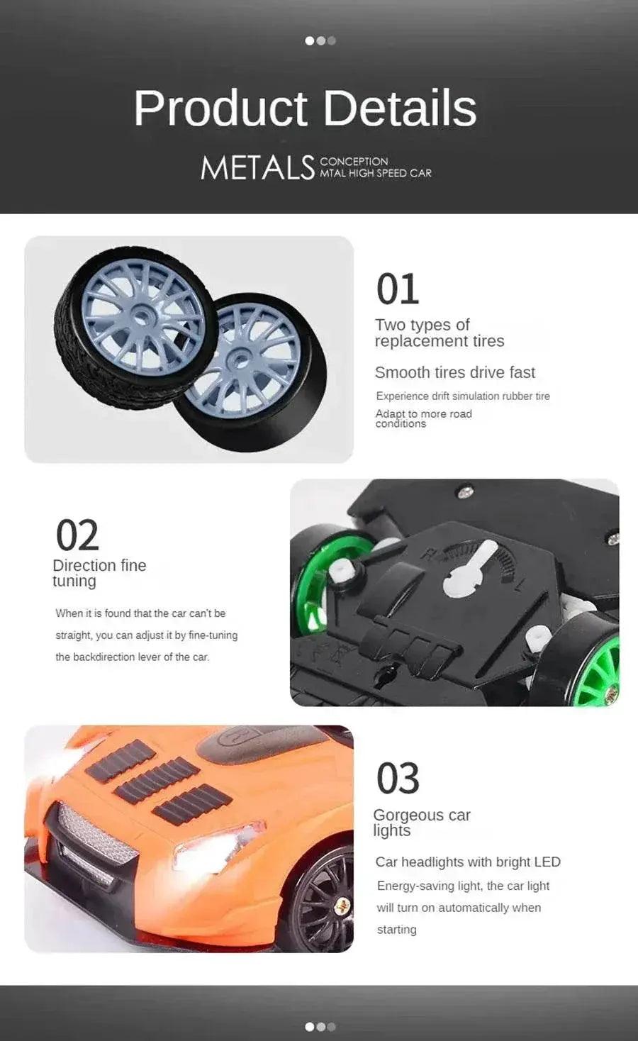  RC 4WD Remote Control Drift Car GTRPRO AE86PRO 1:24 Scale 4x4 Racing Truck - Perfect Gift for Kids and Adults -  ToylandEU™