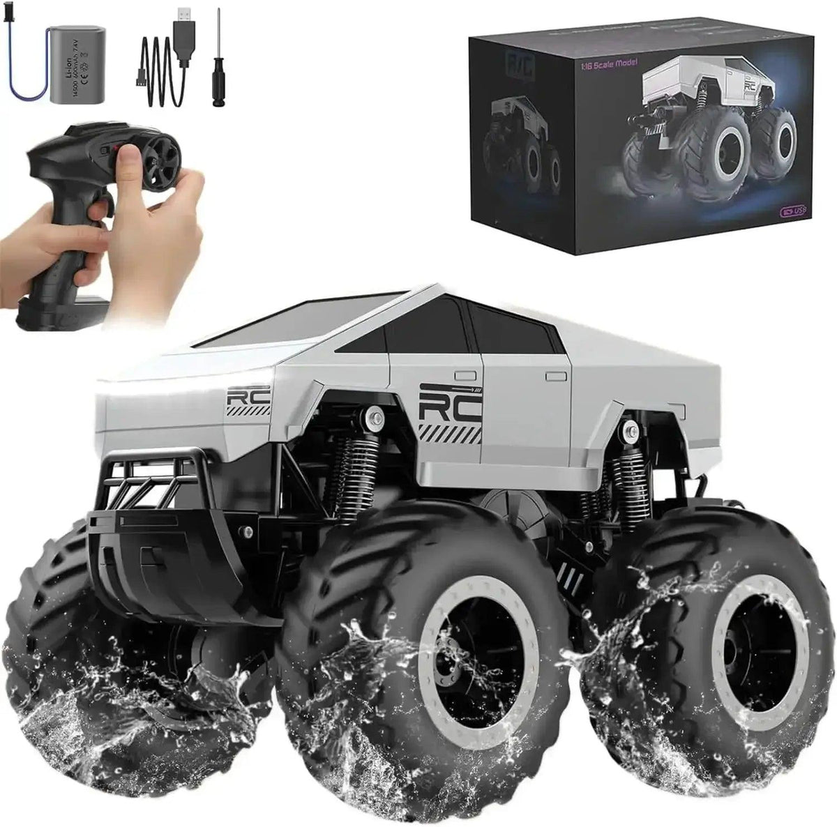  Amphibious 4WD RC Truck All Terrain Off Road Vehicle -  ToylandEU™
