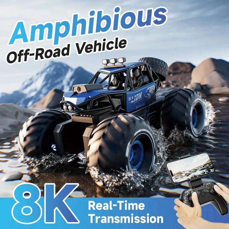  Amphibious RC Car 4WD Waterproof Stunt Truck For Kids -  ToylandEU™
