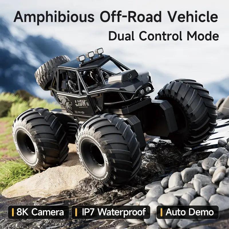  Amphibious RC Car 4WD Waterproof Stunt Truck For Kids -  ToylandEU™