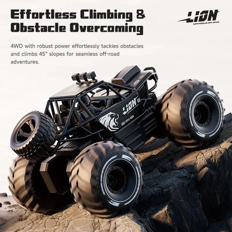  Amphibious RC Car 4WD Waterproof Stunt Truck For Kids -  ToylandEU™