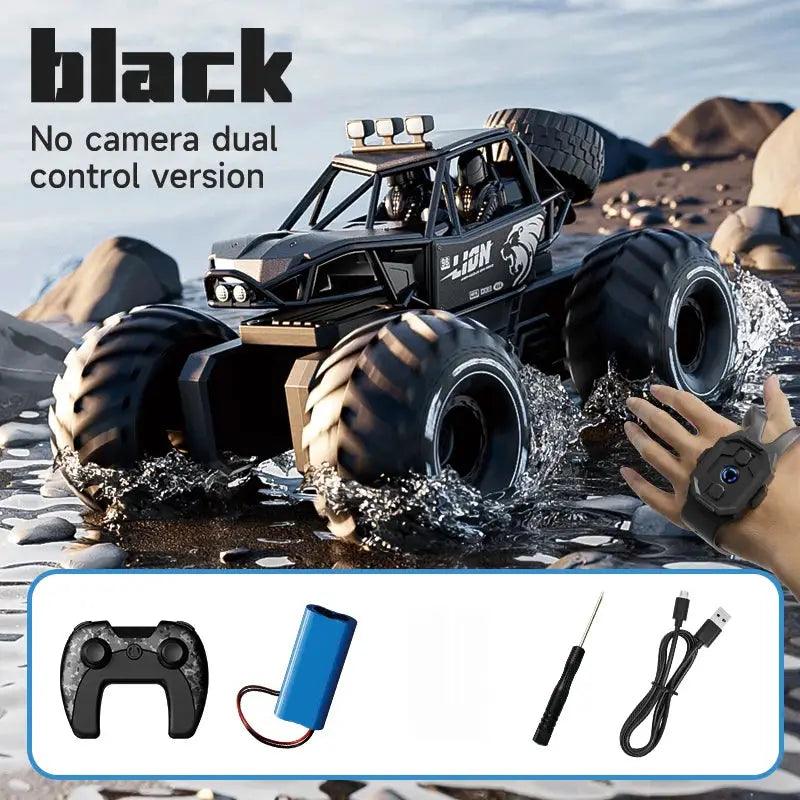 Amphibious RC Car 4WD Waterproof Stunt Truck For Kids -  ToylandEU™