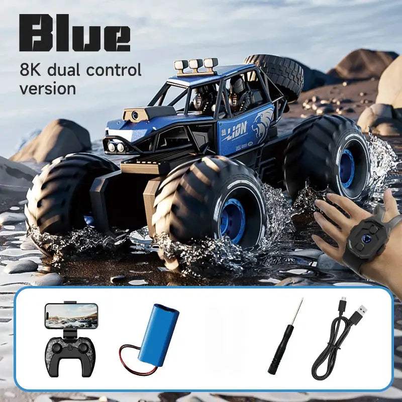 Amphibious RC Car 4WD Waterproof Stunt Truck For Kids -  ToylandEU™