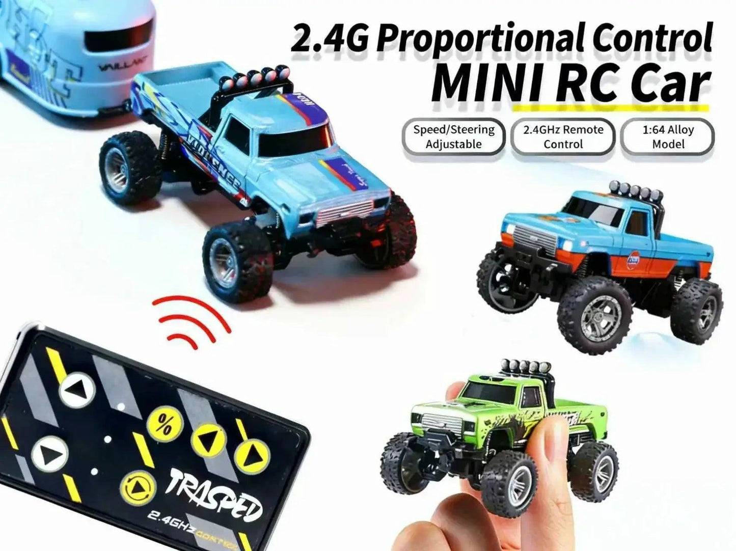  RC Car Monster Truck With Trailer GHz Remote Controller -  ToylandEU™
