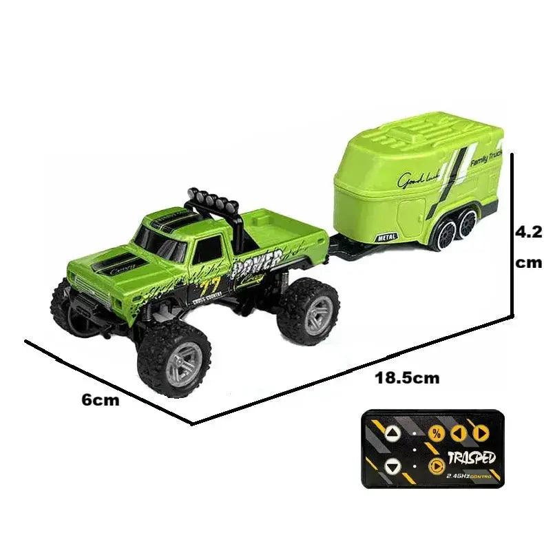  RC Car Monster Truck With Trailer GHz Remote Controller -  ToylandEU™