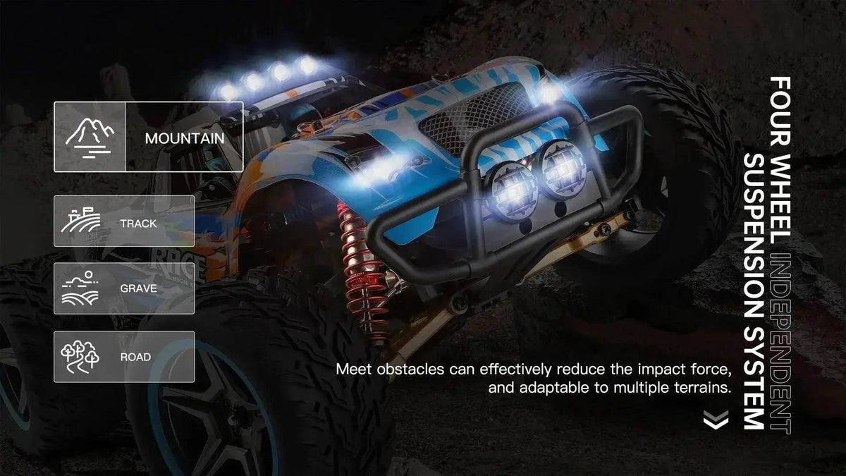  RC Extreme Speed WLtoys 1/10 4WD Brushless RC Drift Truck - 55KM/H Fun! -  ToylandEU™