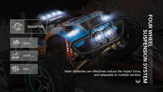  RC Extreme Speed WLtoys 1/10 4WD Brushless RC Drift Truck - 55KM/H Fun! -  ToylandEU™
