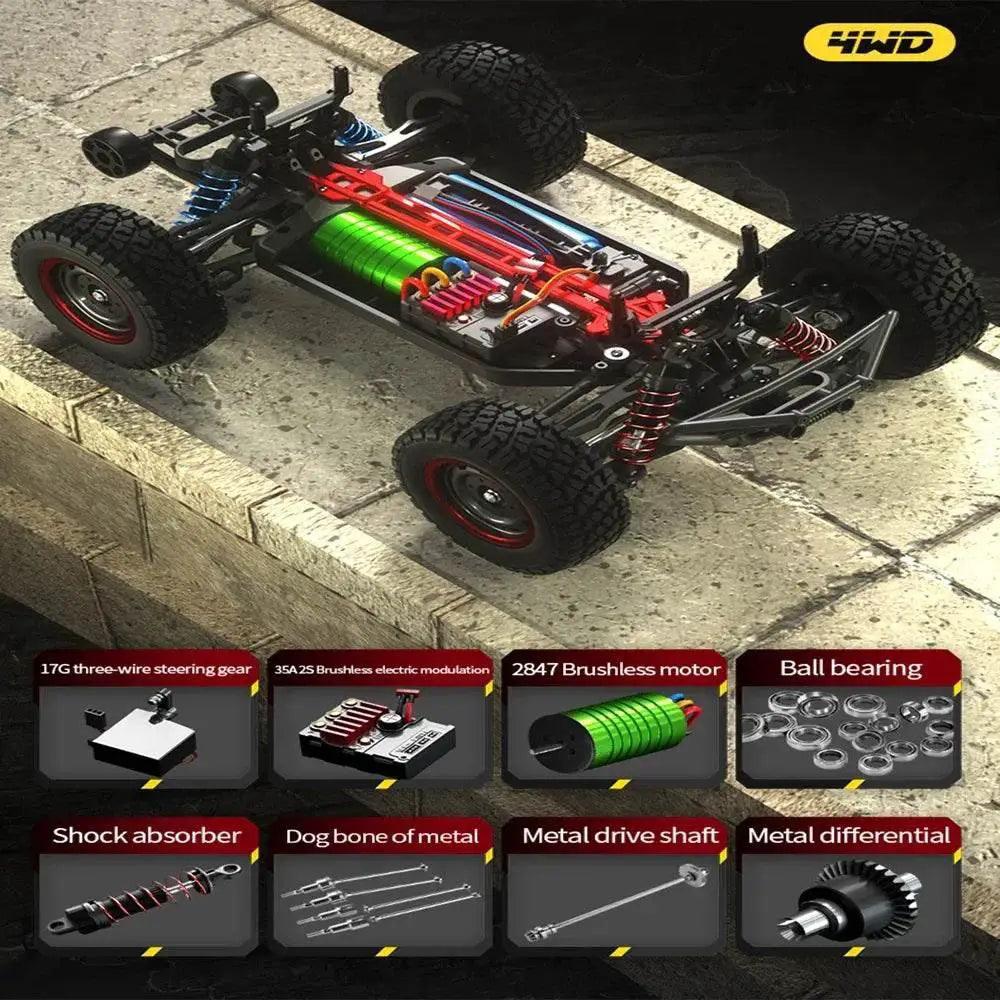 RC High-Speed JJRC Q130 1:14 Brushless RC Truck - Ultimate Off-Road Fun! -  ToylandEU™