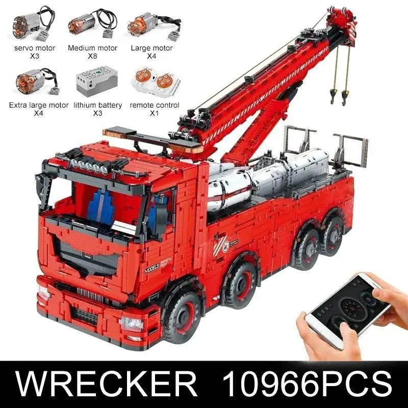  RC Innovative MOULD KING Remote Control Building Set: Crane, Excavator & Fire Truck -  ToylandEU™