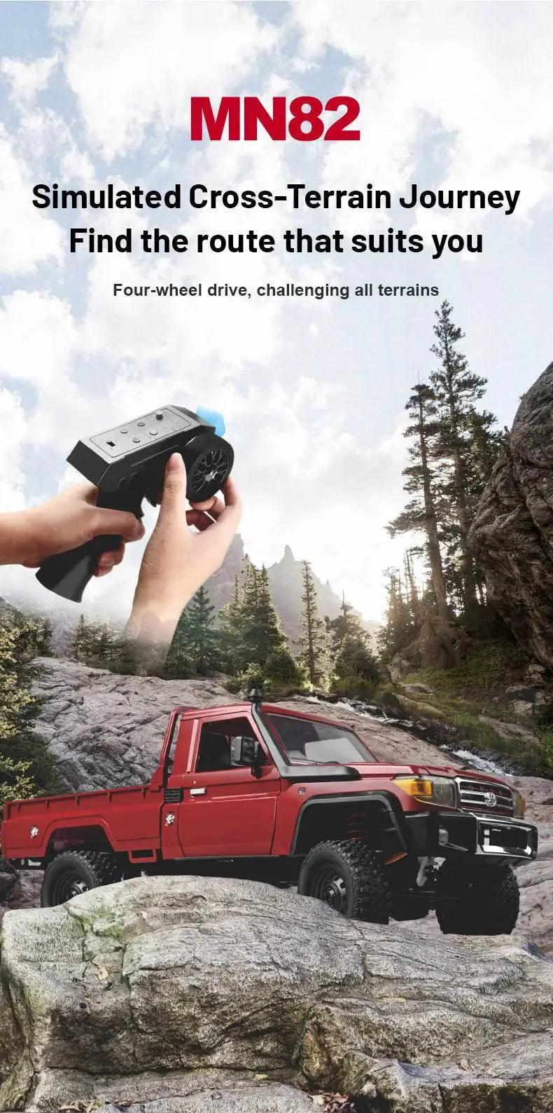  RC JJRC MN82 1:12 Scale 4x4 Remote Control Pickup Truck with LED Lights - Simulation Model for Kids & Hobbyists -  ToylandEU™