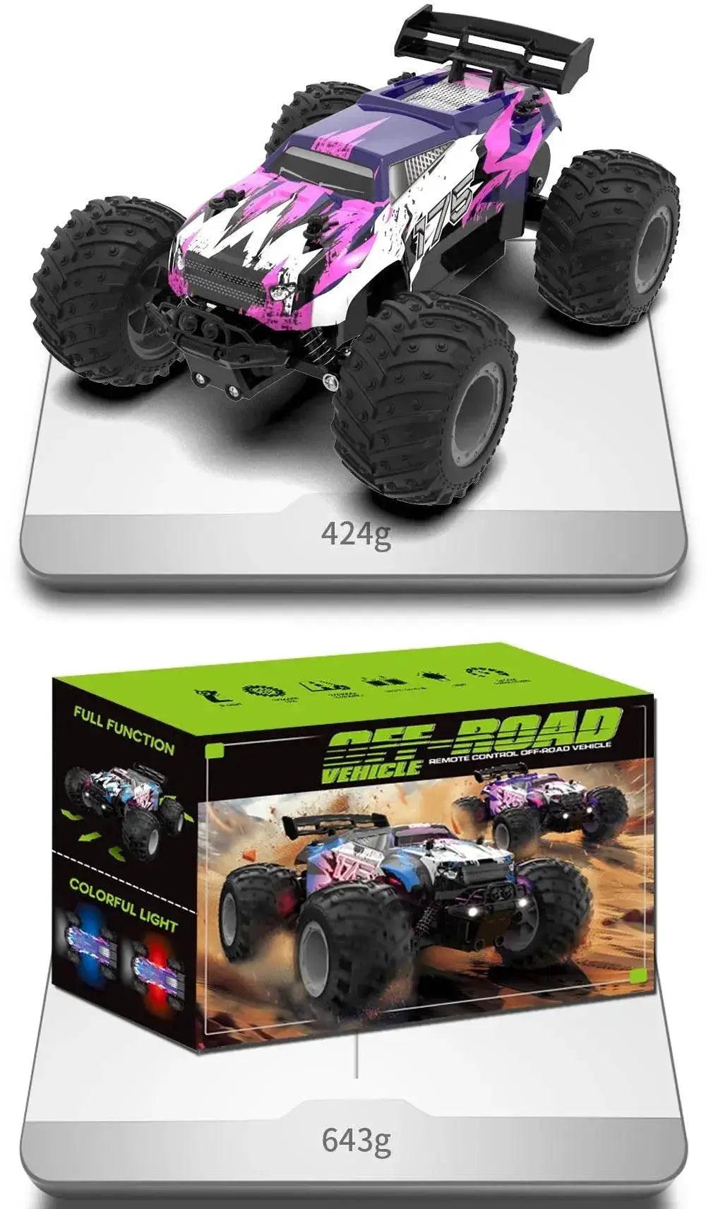  RC JJRC Q175 2.4GHz Dual Motor Remote Control Off-Road Truck with LED Lights - 1:18 Scale Children's RC Car -  ToylandEU™