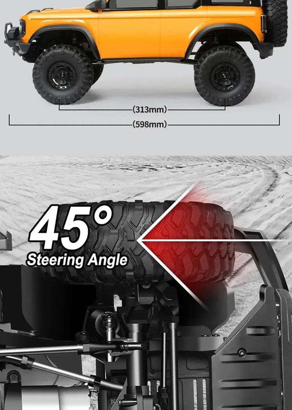  RC JMRC HB-R1001 1/10 Scale 4WD Remote Control Electric Climbing Truck - Professional RC Crawler with 2.4GHz Technology -  ToylandEU™