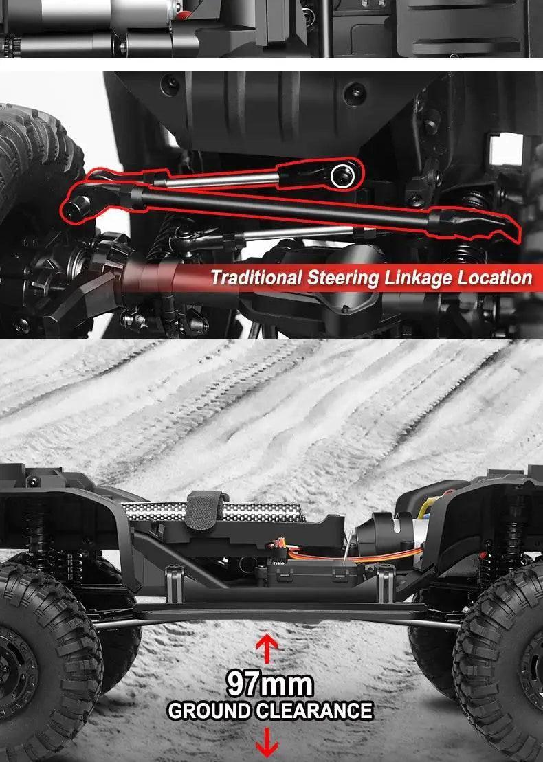  RC JMRC HB-R1001 1/10 Scale 4WD Remote Control Electric Climbing Truck - Professional RC Crawler with 2.4GHz Technology -  ToylandEU™