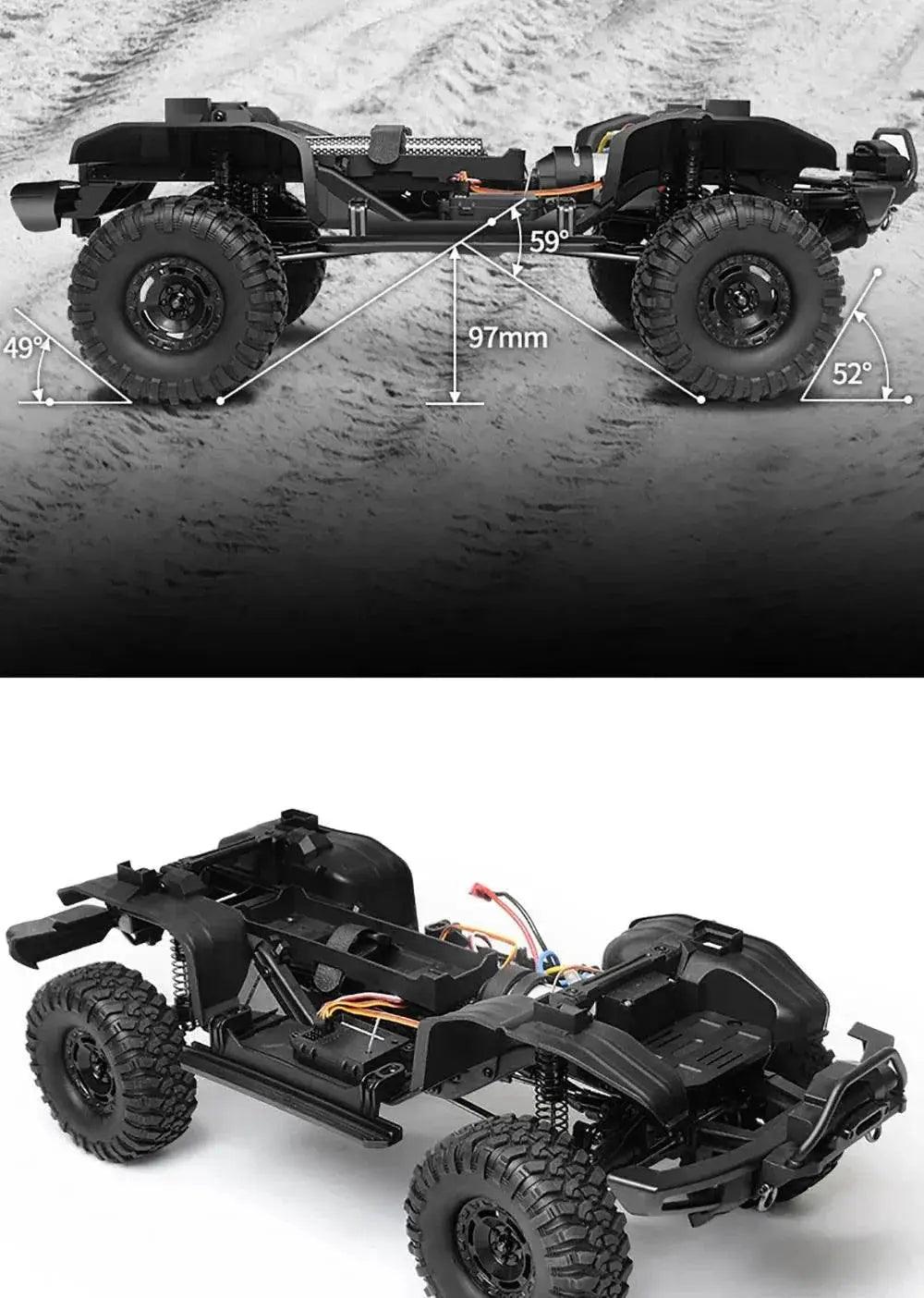  RC JMRC HB-R1001 1/10 Scale 4WD Remote Control Electric Climbing Truck - Professional RC Crawler with 2.4GHz Technology -  ToylandEU™