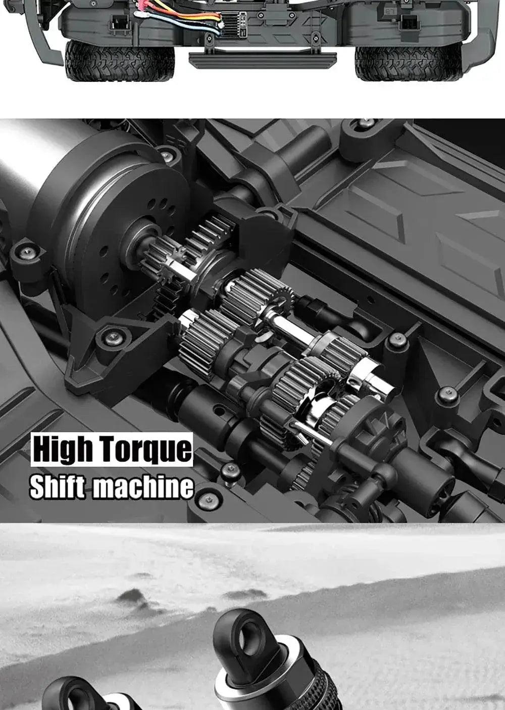  RC JMRC HB-R1001 1/10 Scale 4WD Remote Control Electric Climbing Truck - Professional RC Crawler with 2.4GHz Technology -  ToylandEU™