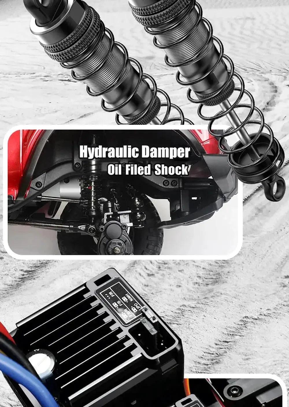  RC JMRC HB-R1001 1/10 Scale 4WD Remote Control Electric Climbing Truck - Professional RC Crawler with 2.4GHz Technology -  ToylandEU™