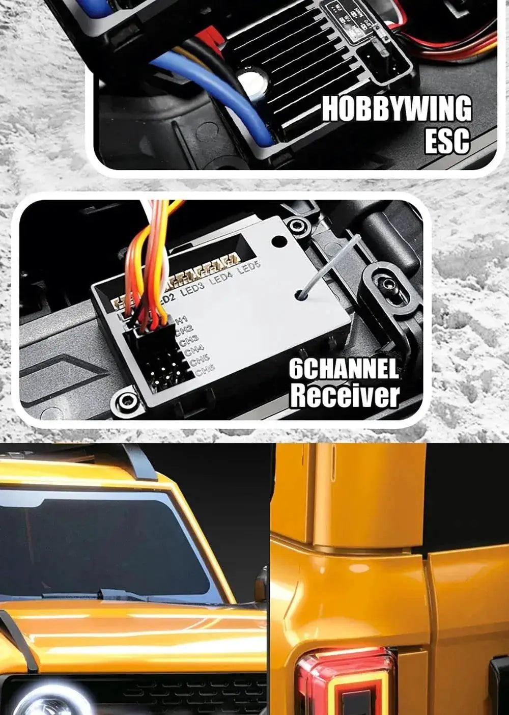  RC JMRC HB-R1001 1/10 Scale 4WD Remote Control Electric Climbing Truck - Professional RC Crawler with 2.4GHz Technology -  ToylandEU™