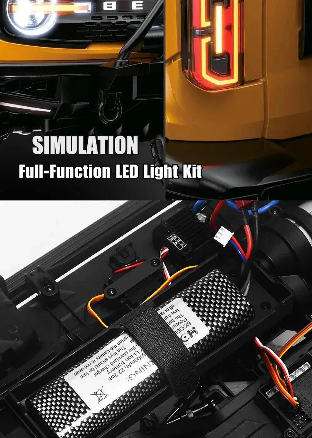  RC JMRC HB-R1001 1/10 Scale 4WD Remote Control Electric Climbing Truck - Professional RC Crawler with 2.4GHz Technology -  ToylandEU™