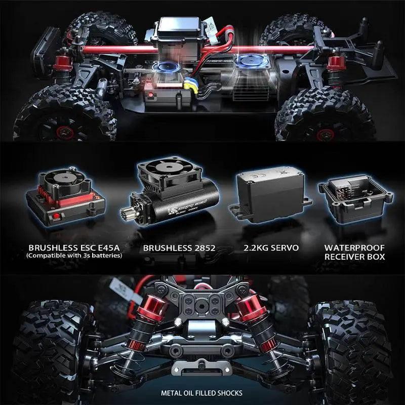  RC MJX 14209 14210: 1/14 Scale 4WD Brushless RC Drift Truck for Kids -  ToylandEU™