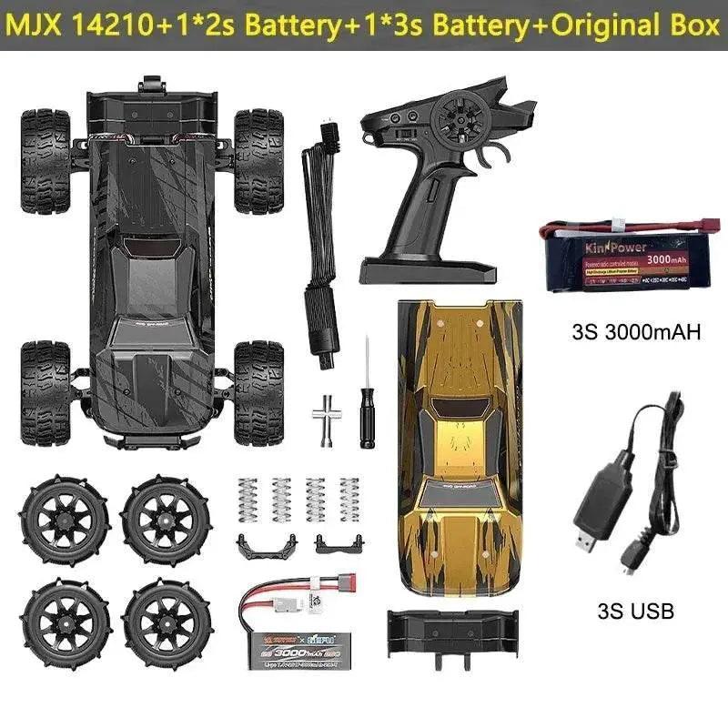  RC MJX 14209 14210: 1/14 Scale 4WD Brushless RC Drift Truck for Kids -  ToylandEU™