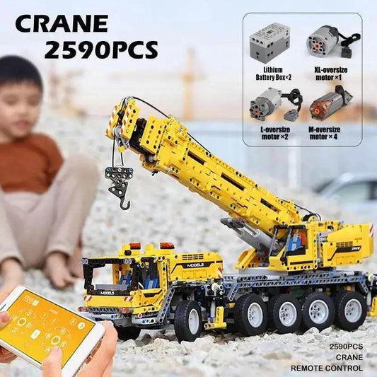  RC Remote-Controlled Crane Truck Building Set - MOULD KING 13107 -  ToylandEU™