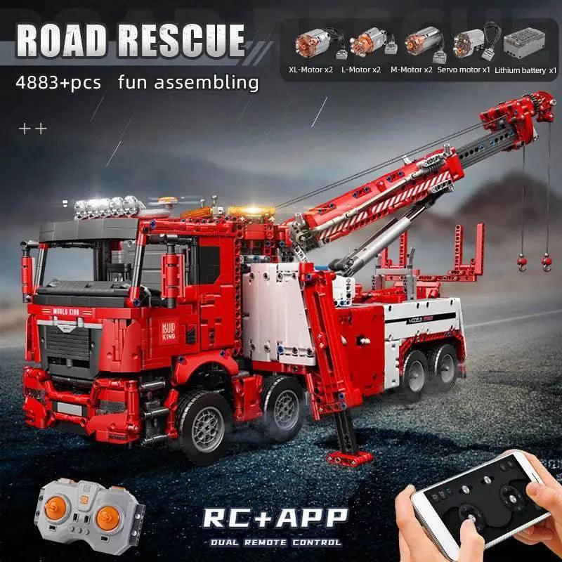  RC Remote-Controlled Crane Truck Building Set - MOULD KING 13107 -  ToylandEU™