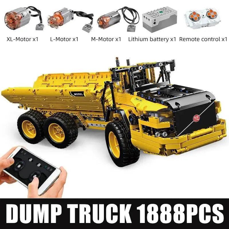  RC Remote-Controlled Crane Truck Building Set - MOULD KING 13107 -  ToylandEU™