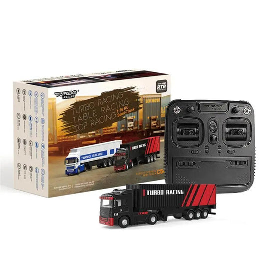  RC Turbo Racing C50 1/76 4WD RC Semi-Truck with LED Lights & Sounds -  ToylandEU™