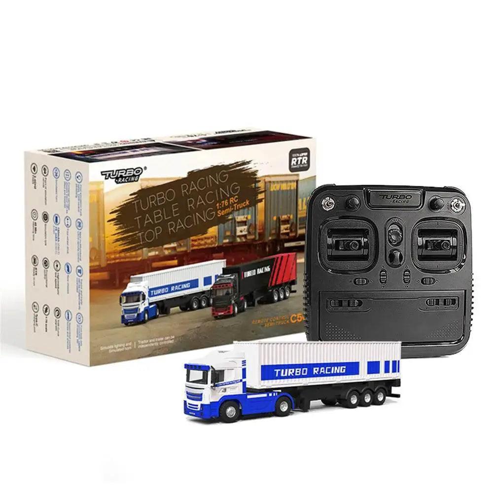  RC Turbo Racing C50 1/76 4WD RC Semi-Truck with LED Lights & Sounds -  ToylandEU™