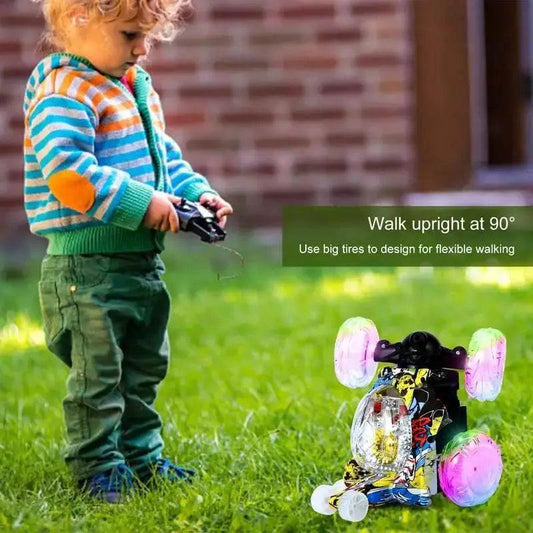  RC Ultimate Stunt RC Truck: 360-Degree Tricks, LED Lights & Rechargeable -  ToylandEU™