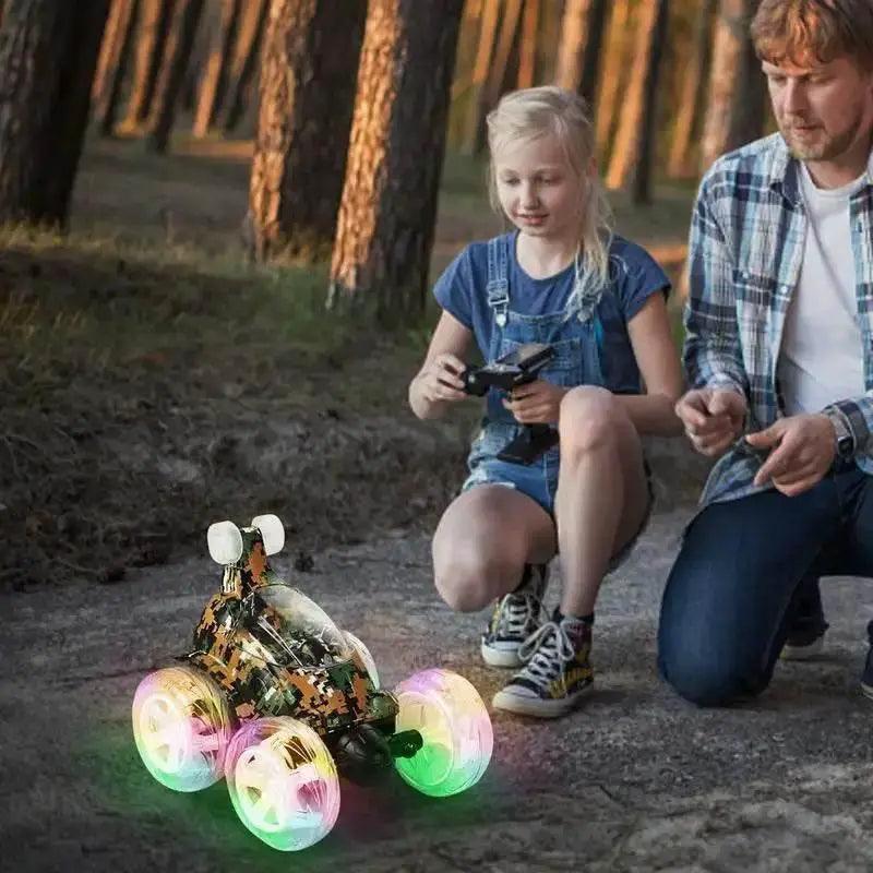  RC Ultimate Stunt RC Truck: 360-Degree Tricks, LED Lights & Rechargeable -  ToylandEU™