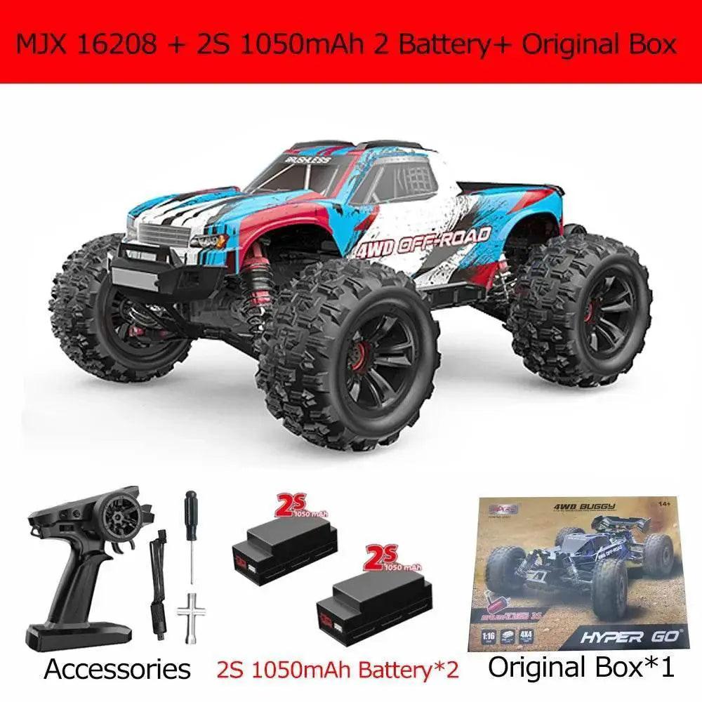  RC Ultra-Fast 4WD Brushless Off-Road RC Truck - Hyper GO MJX 16208 V2.0 -  ToylandEU™