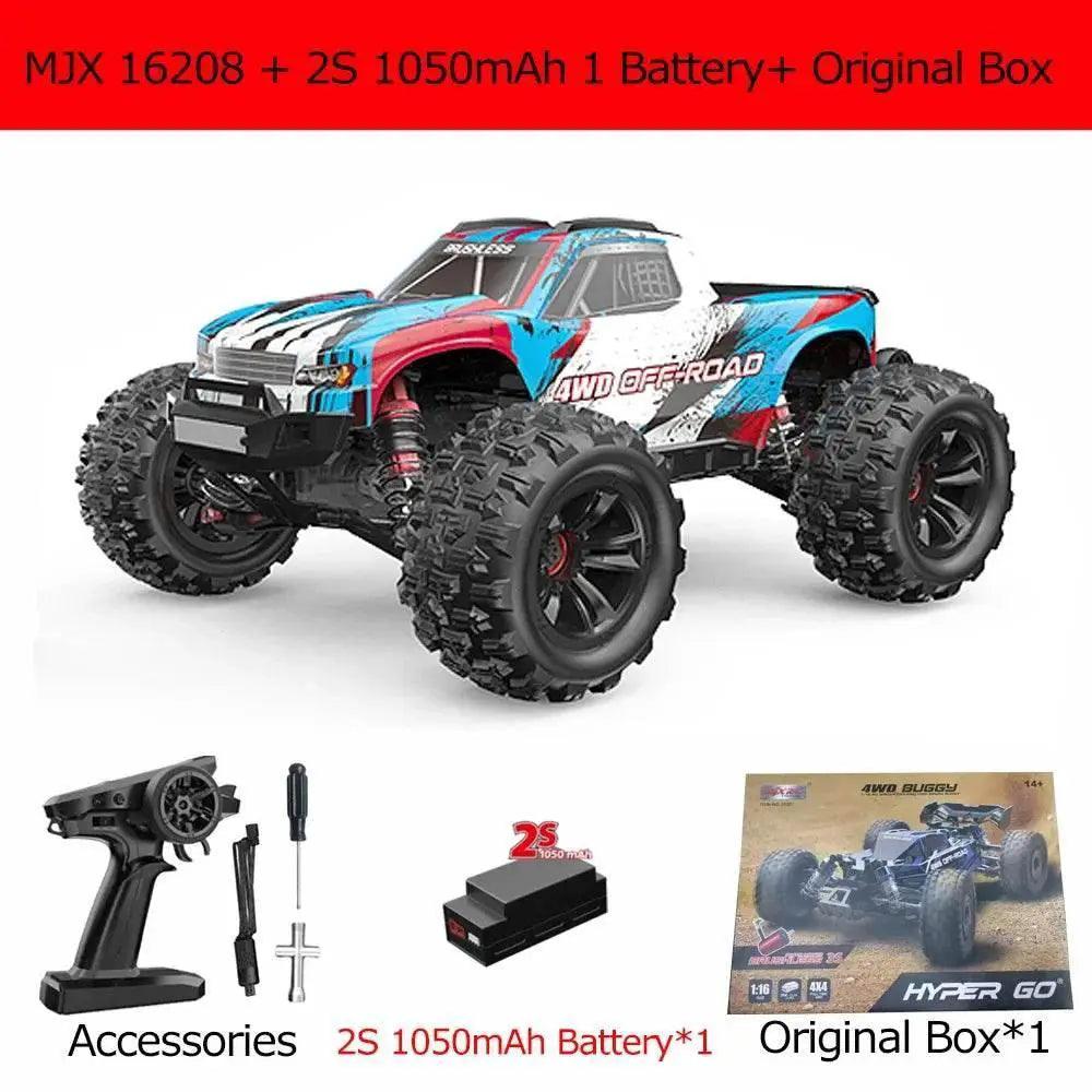  RC Ultra-Fast 4WD Brushless Off-Road RC Truck - Hyper GO MJX 16208 V2.0 -  ToylandEU™