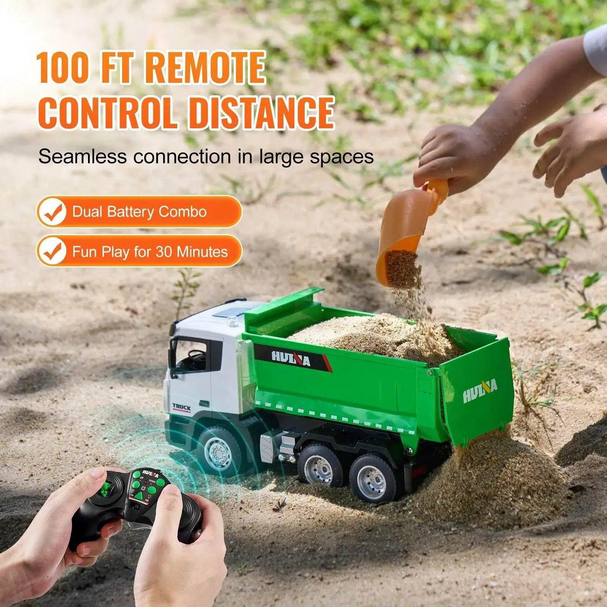  VEVOR RC Dump Truck 9-Channel Remote Model Car for Kids -  ToylandEU™