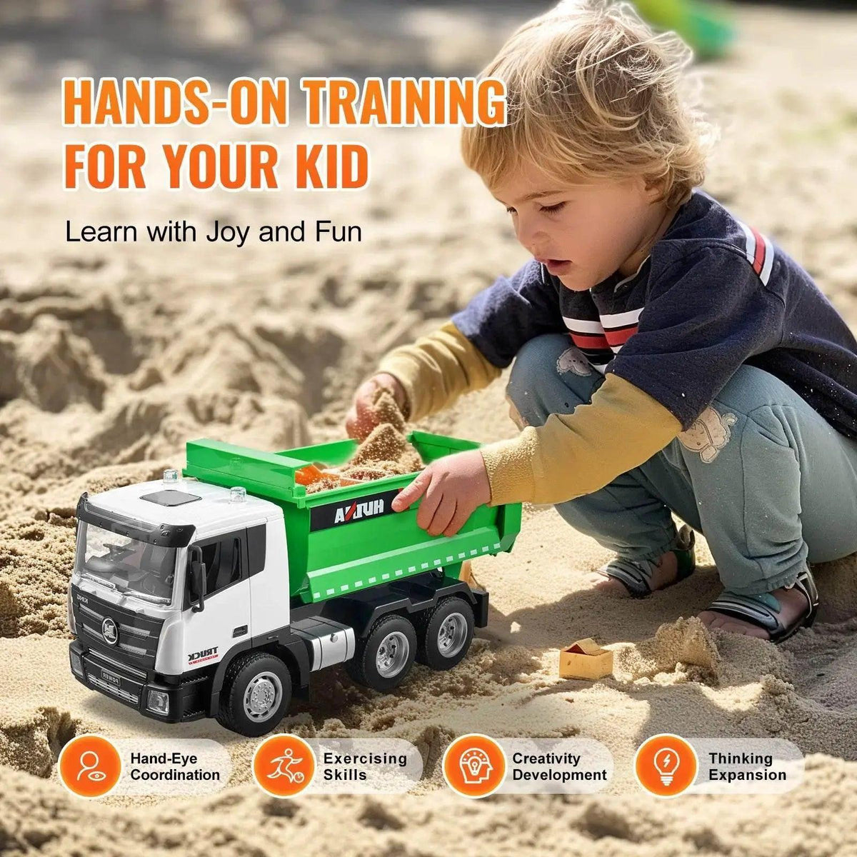  VEVOR RC Dump Truck 9-Channel Remote Model Car for Kids -  ToylandEU™