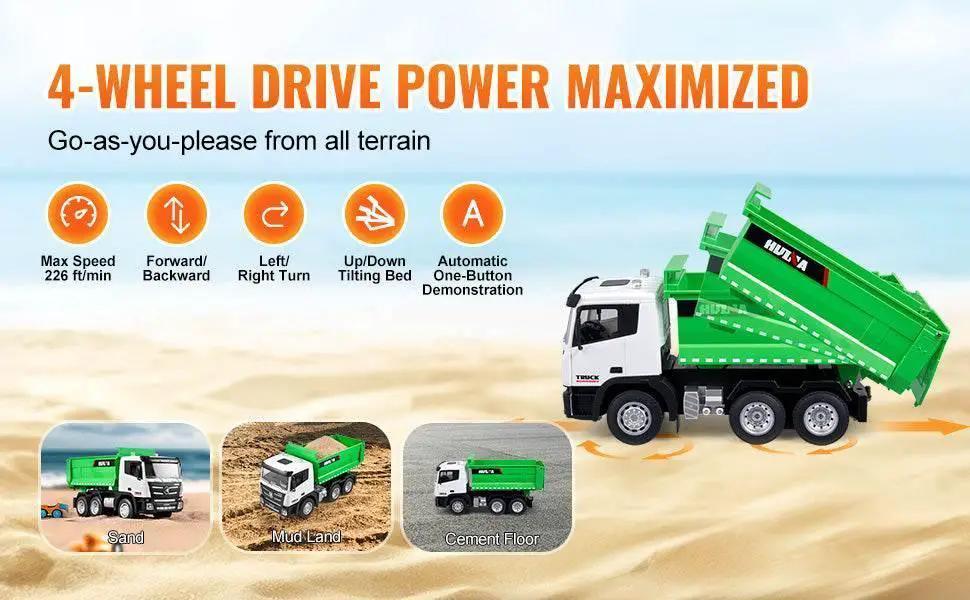  VEVOR RC Dump Truck 9-Channel Remote Model Car for Kids -  ToylandEU™