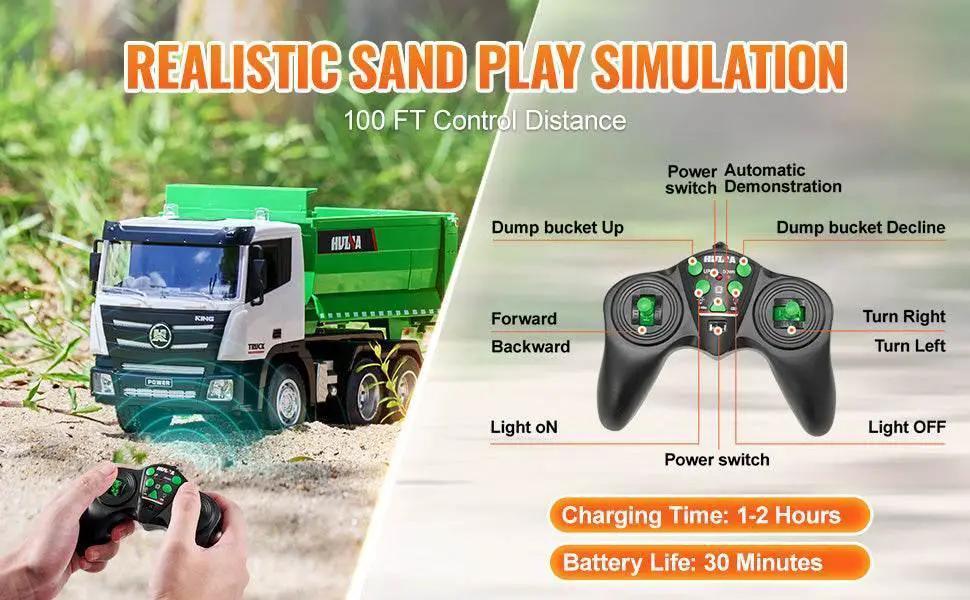  VEVOR RC Dump Truck 9-Channel Remote Model Car for Kids -  ToylandEU™