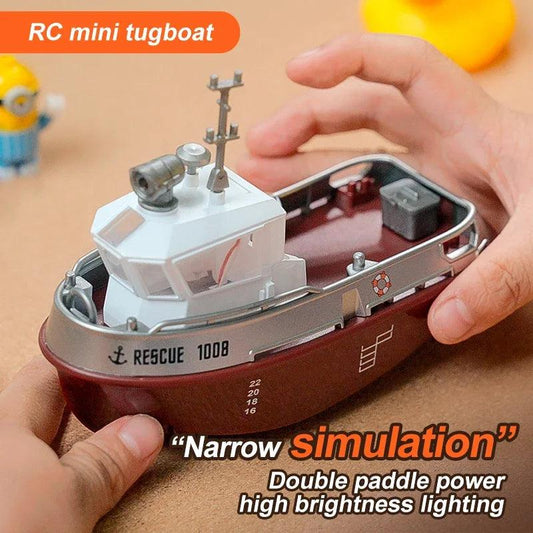  RC Tugboat 1/72 Scale | 2.4G Remote | LED | Toylandeu™ 