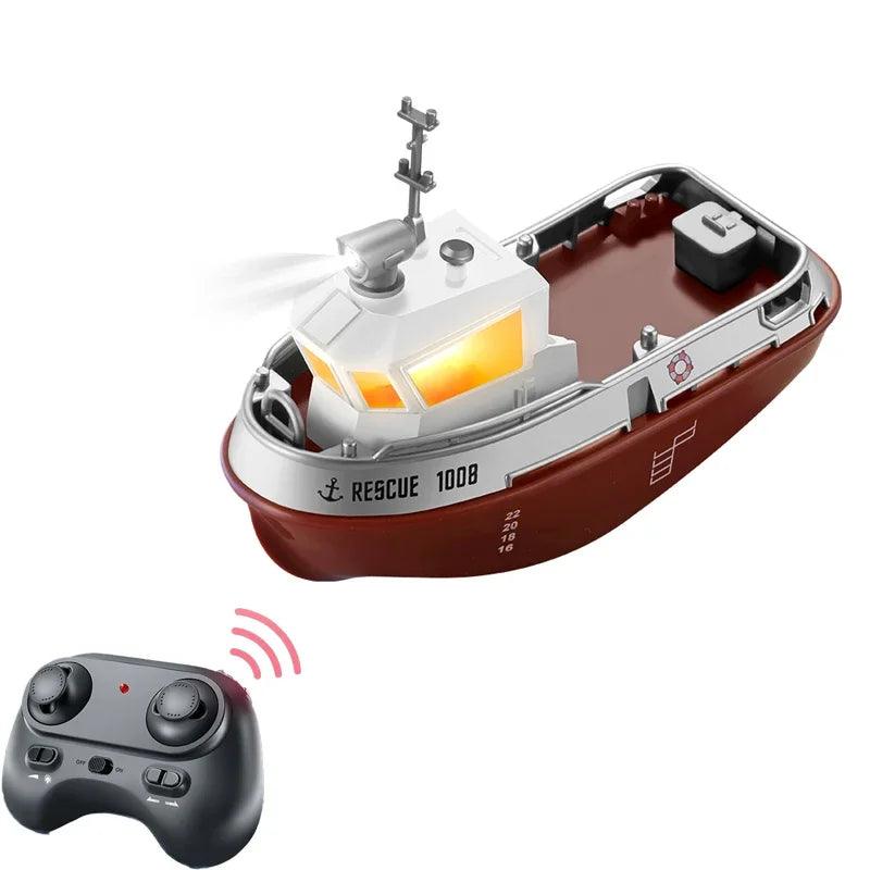  RC Tugboat 1/72 Scale | 2.4G Remote | LED | Toylandeu™ 