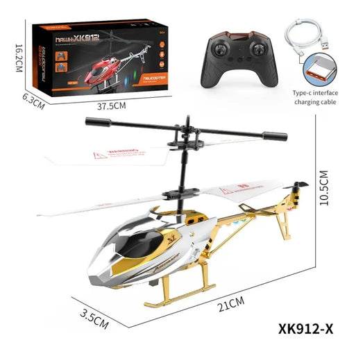 RC USB Rechargeable RC Helicopter & Airplane Combo - Safe Fun for Kids! - ToylandEU