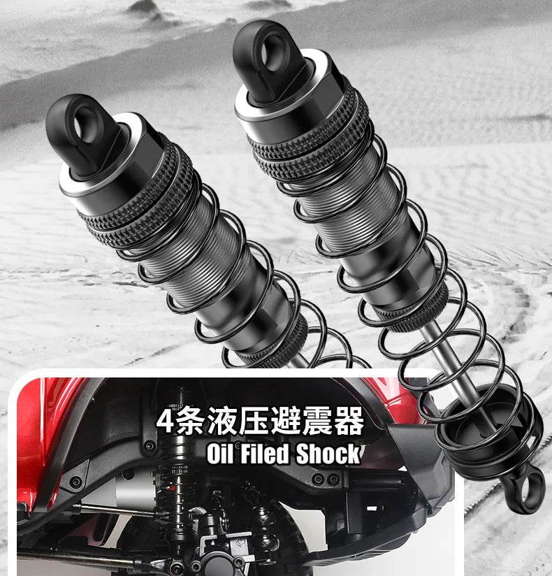 RC Ultimate 1:10 Scale 2.4G Remote Control Off-Road Climbing Car for Adults - High & Low Speed All-Terrain Vehicle - ToylandEU