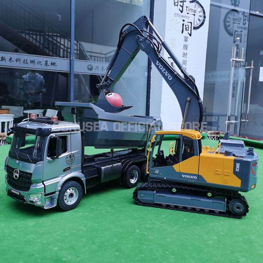 RC Ultimate 1/20 Scale Caterpillar E590 Alloy RC Truck with Long-Range Control - ToylandEU