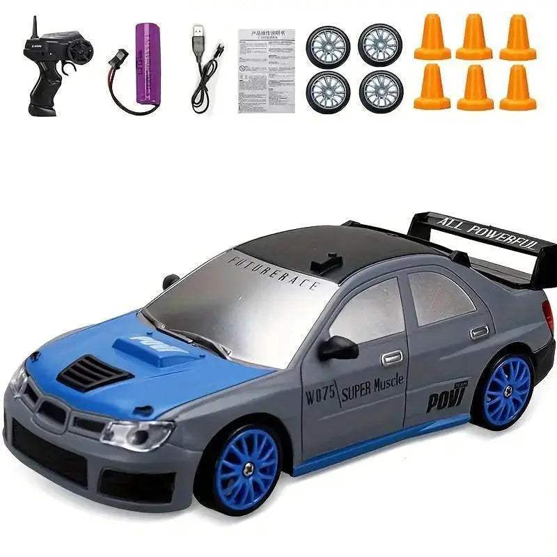 RC Ultimate 1:24 Scale Drift RC Car with Custom Tires & Mini-Cones Fun - ToylandEU